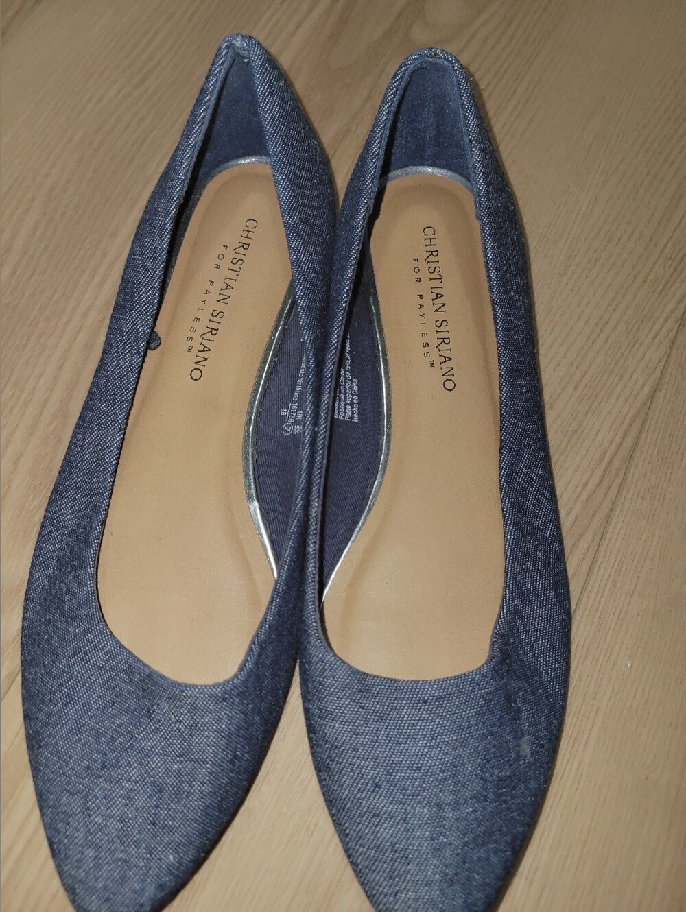 Christian Siriano Denim Flats